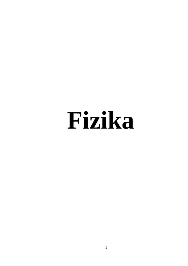 Fizika malaka test 1