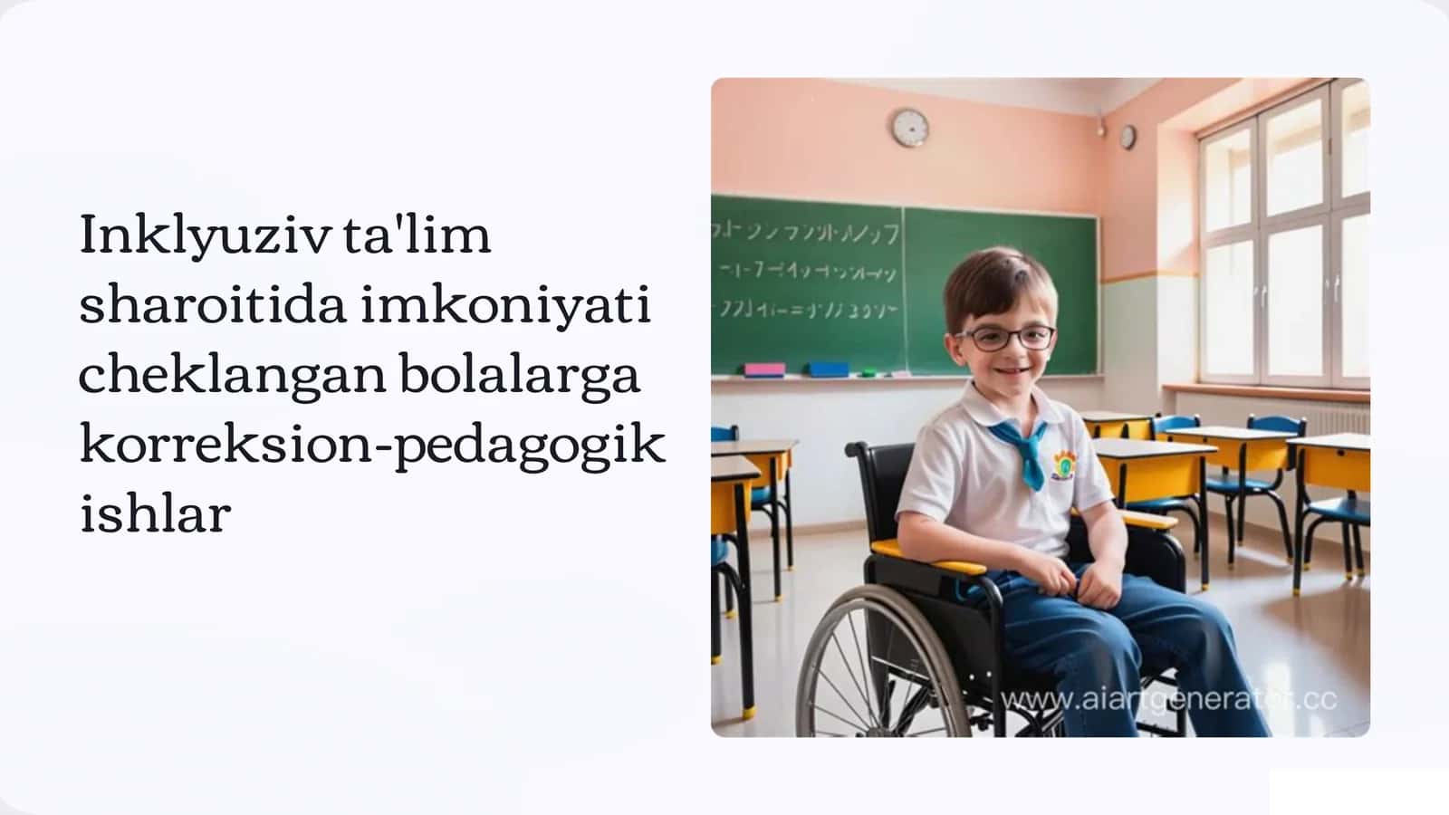 Inklyuziv ta'lim sharoitida imkoniyati cheklangan bolalarga korreksion-pedagogik ishlar 1