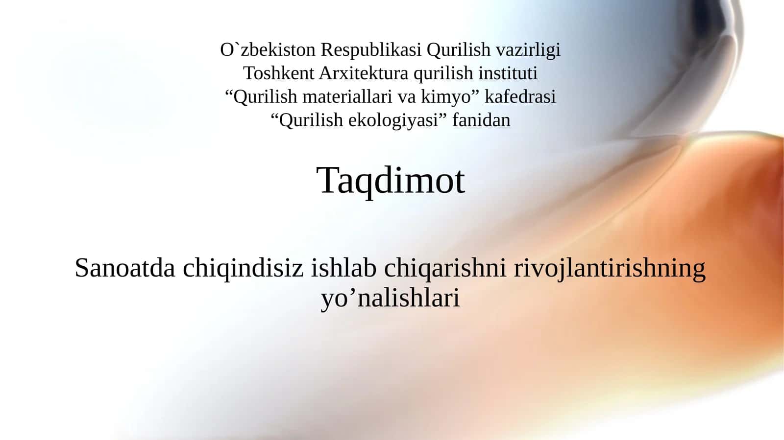 Qurilishekologiyasi 1
