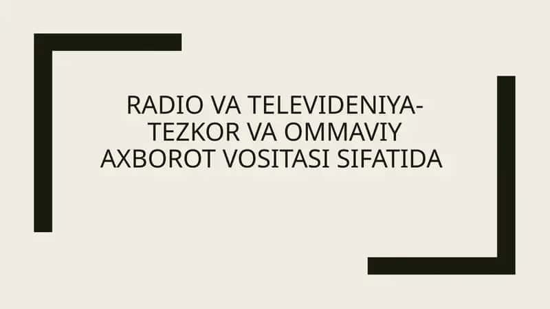 radio va televideniya 1