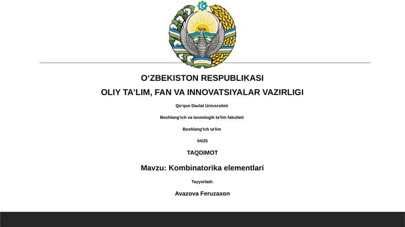 Kombinatorika elementlari 1