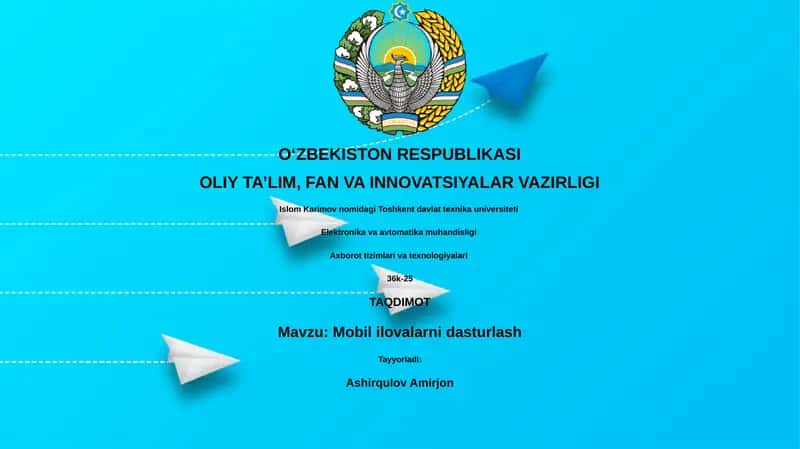 Mobil Ilova Dasturlash 1