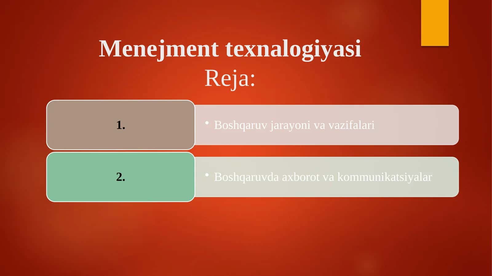 Menejment texnalogiyasi 1