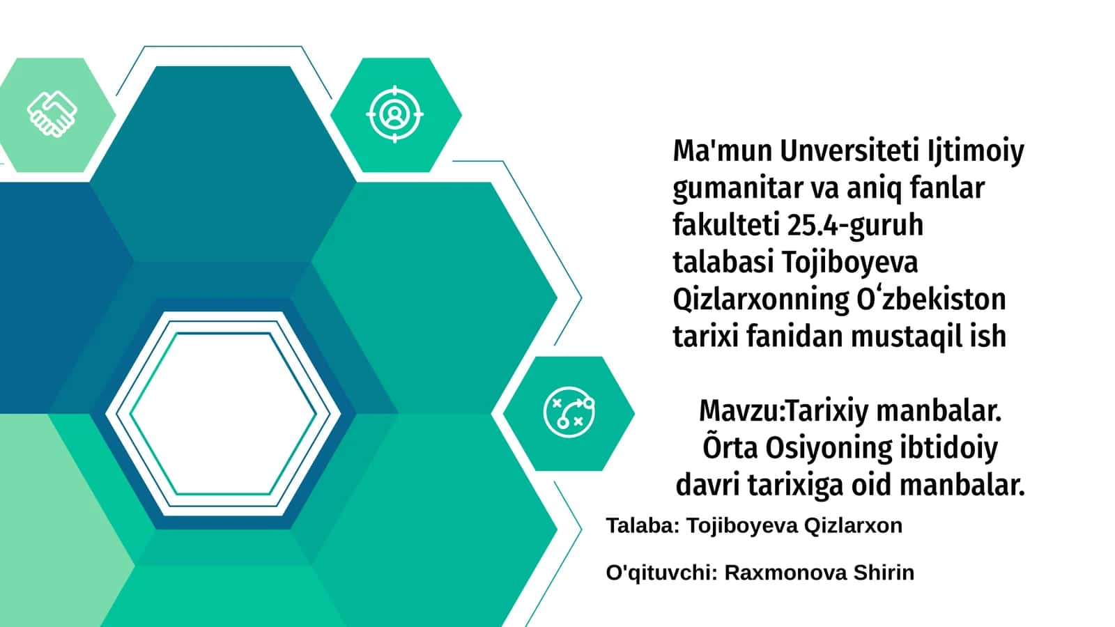 Tarixiy manbalar. Õrta Osiyoning ibtidoiy davri tarixiga oid manbalar 1