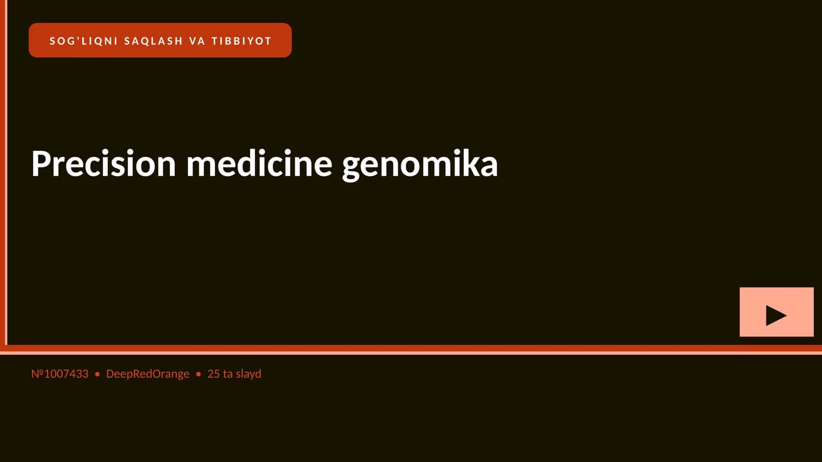 Precision medicine genomika 1