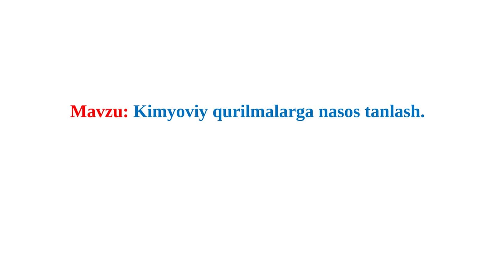 Kimyoviy qurilmalar ganasostanlash 1