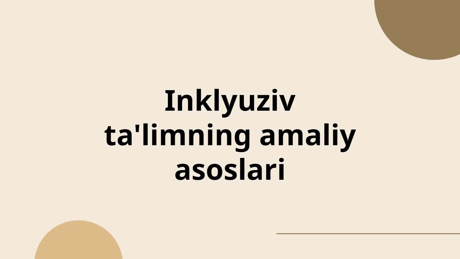 Inklyuziv ta'limning amaliy asoslari 1