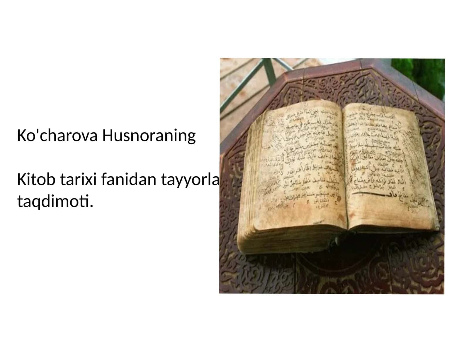 Kitob va kitobod ishi 1