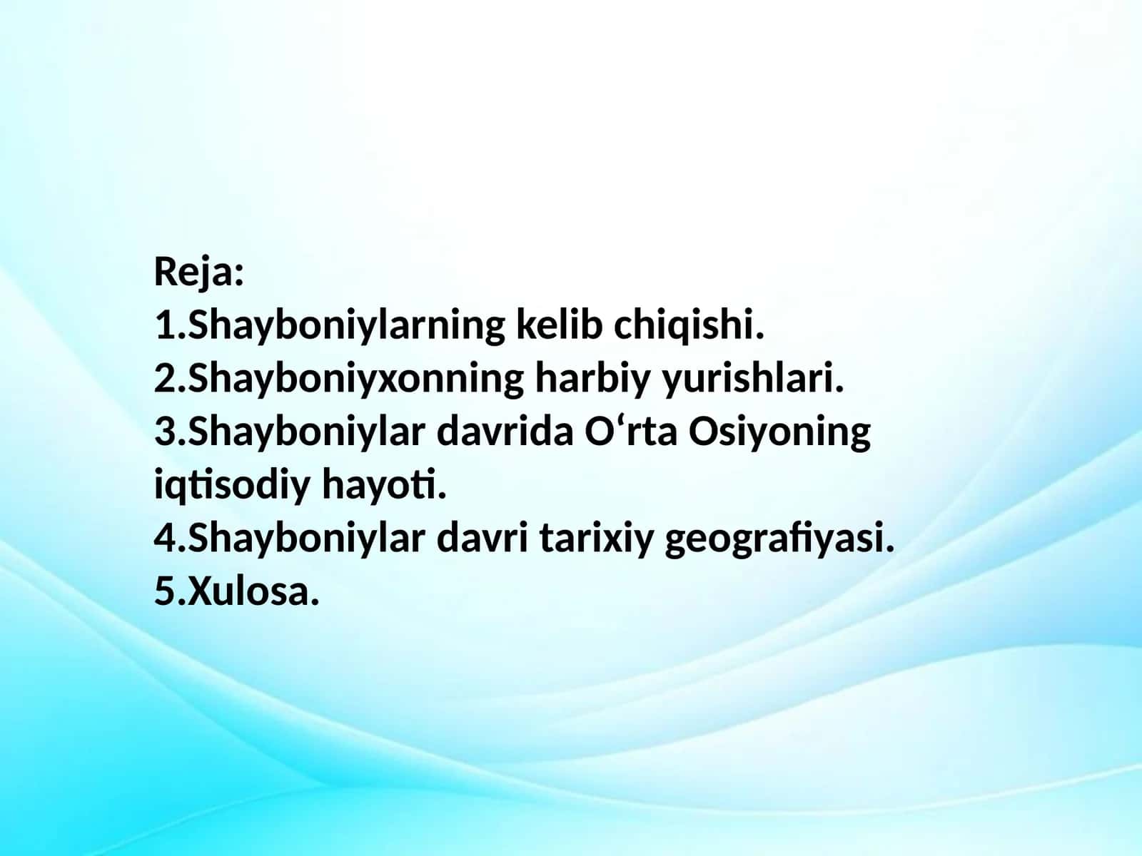 Shayboniylar davri tarixiy geografiyasi 1