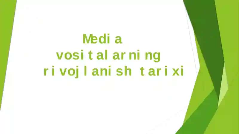 Media vositalarning rivojlanish tarixi