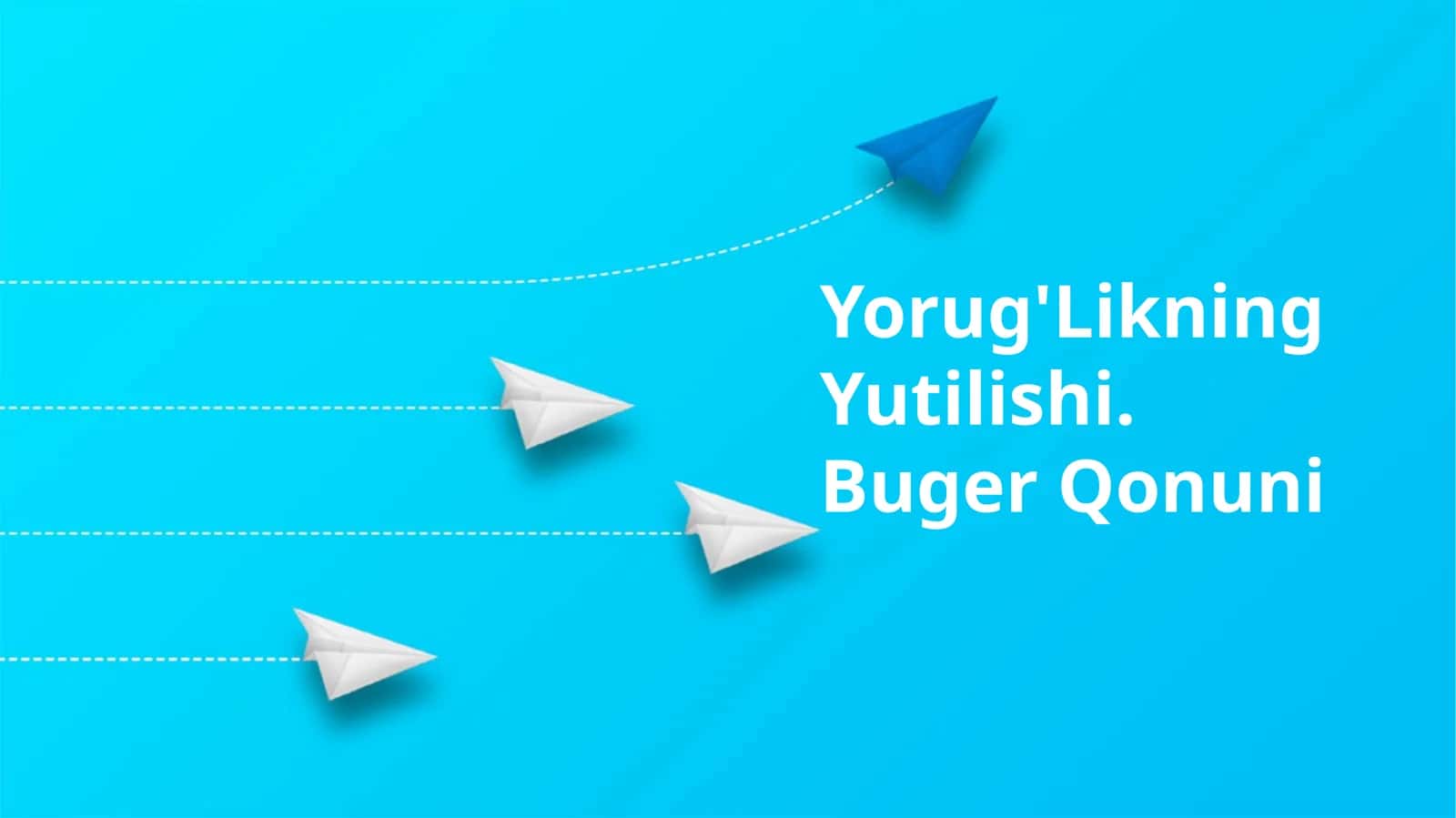 Yorug'Likning Yutilishi. Buger Qonuni 1