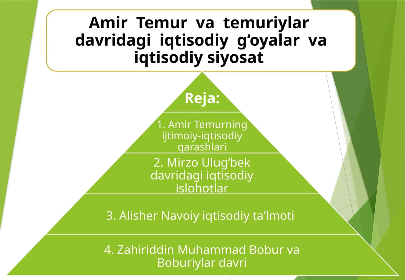 Amir  Temur  va  temuriylar  davridagi  iqtisodiy  g‘oyаlar  va iqtisodiy siyosat 1
