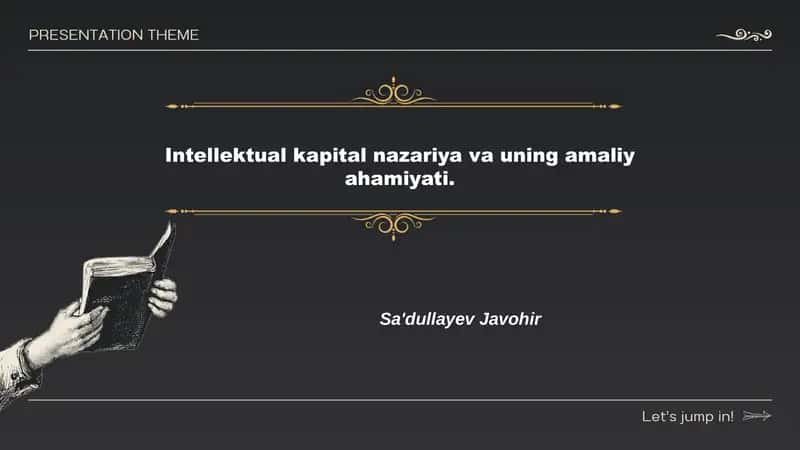 Intellektual kapital nazariya va uning amaliy ahamiyati 1