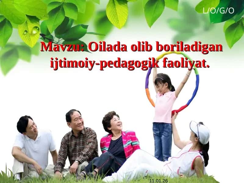 Oilada olib boriladigan ijtimoiy-pedagogik faoliyat 1