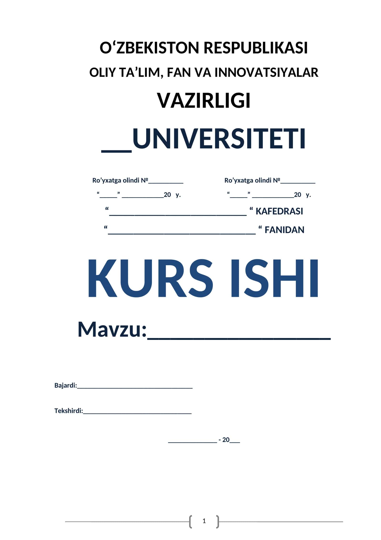 Golografiya va uni olish usullari mavzusida tayyor kurs ishi 1