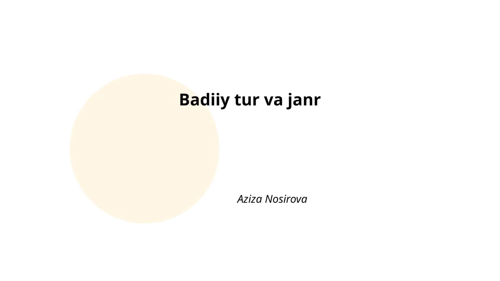 Badiiy tasvir usullari 1