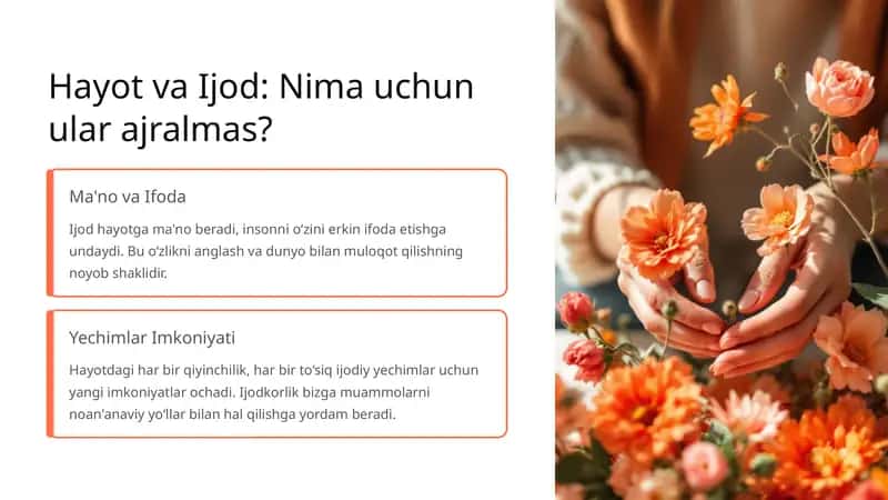 Hayot va Ijod Nima uchun ular ajralmas 1