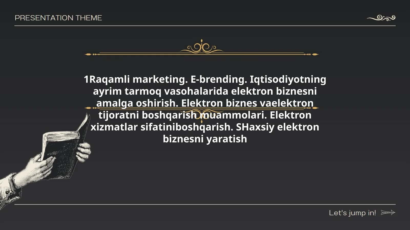 Elektron Biznesni Amalga Oshirish 1