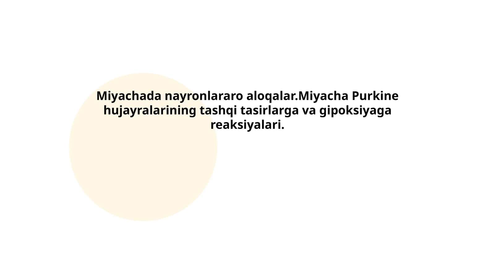 Miyachada nayronlararo aloqalar 1