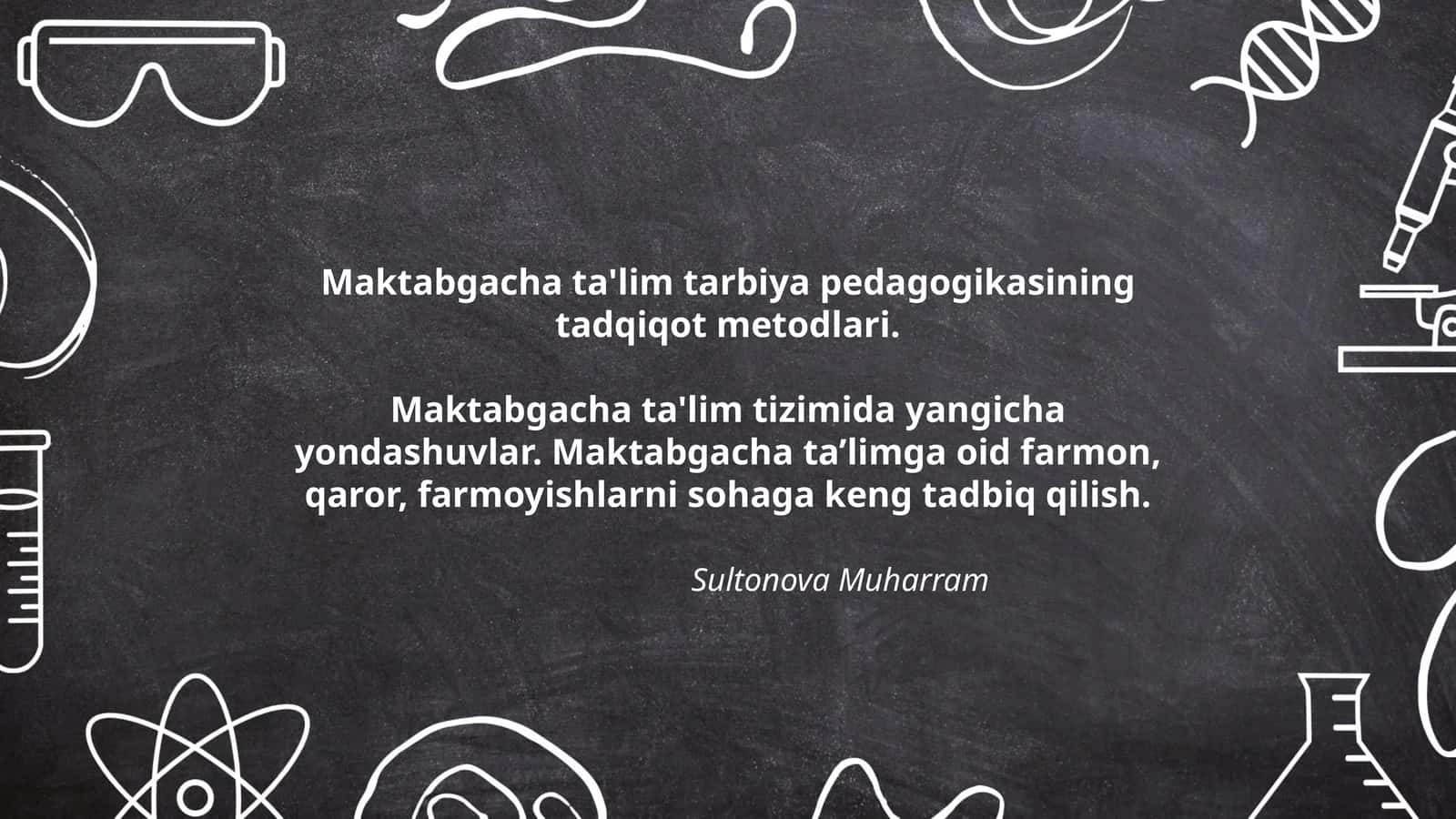 Maktabgacha ta'lim tarbiya pedagogikasining tadqiqot metodlari 1