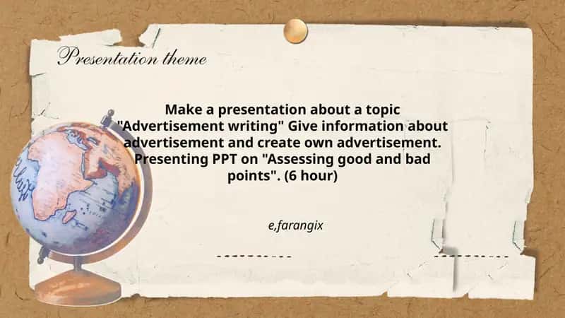 Advertisement Writing Presentation 1