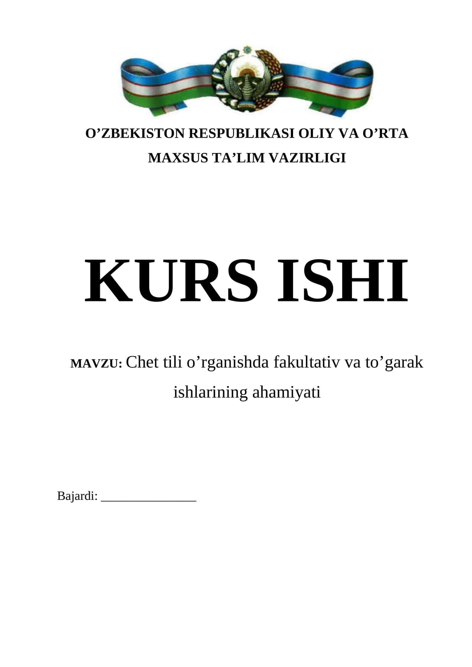 Chet tili o’rganishda fakultativ va to’garak ishlarining ahamiyati 1