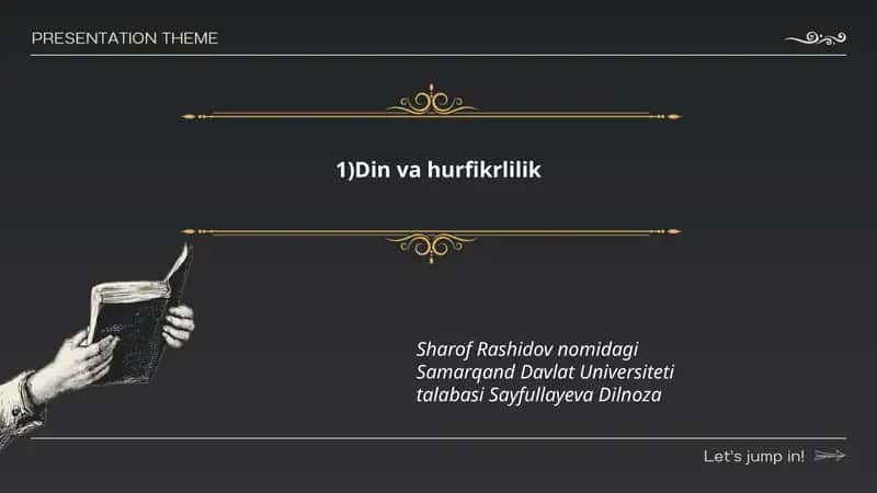 Din va hurfikrlilik 1