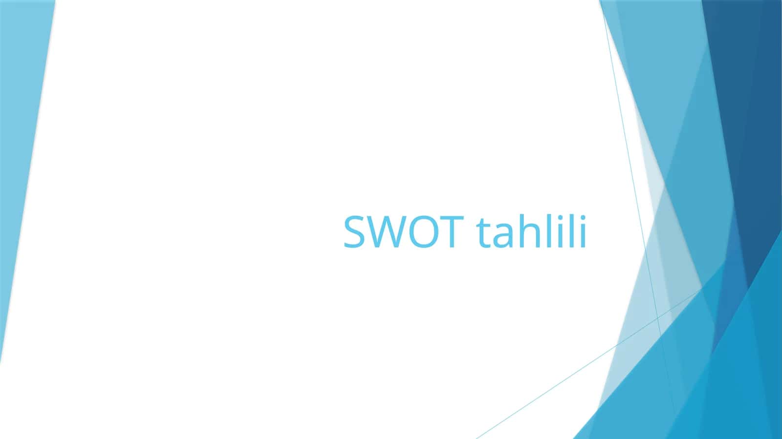 SWOTtahlili 1