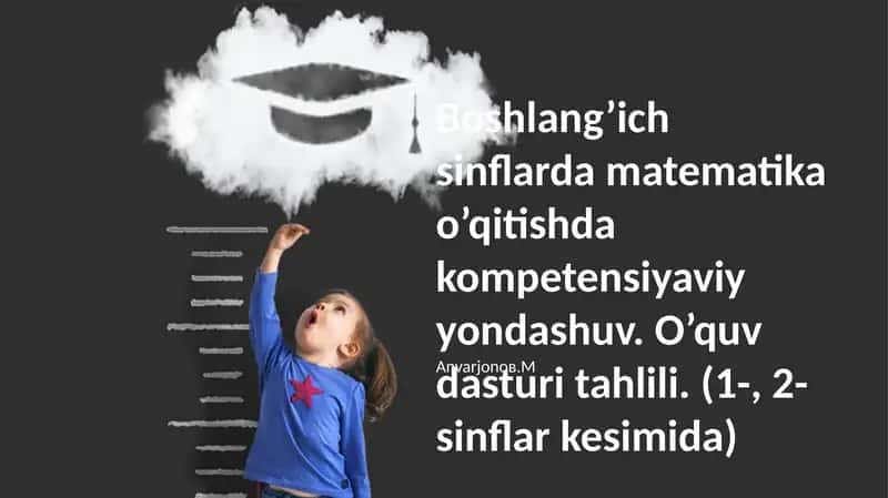 O'quv dasturi tahlili (1-, 2-sinflar kesimida) 1