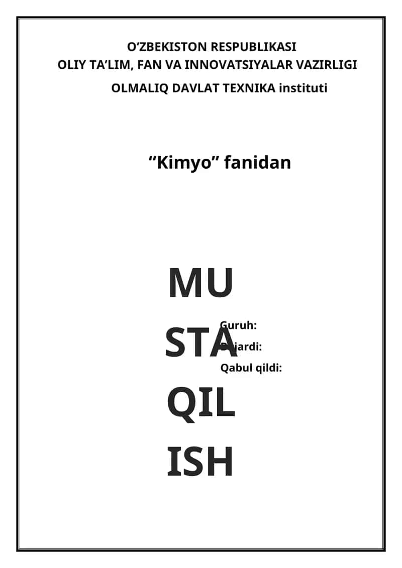 Modda tuzilishi(qattiq, suyuq, gaz, va plazma holatlar) Elementar zarralar(Amorf va kristalll moddalar, Suyuq kristallar) 1
