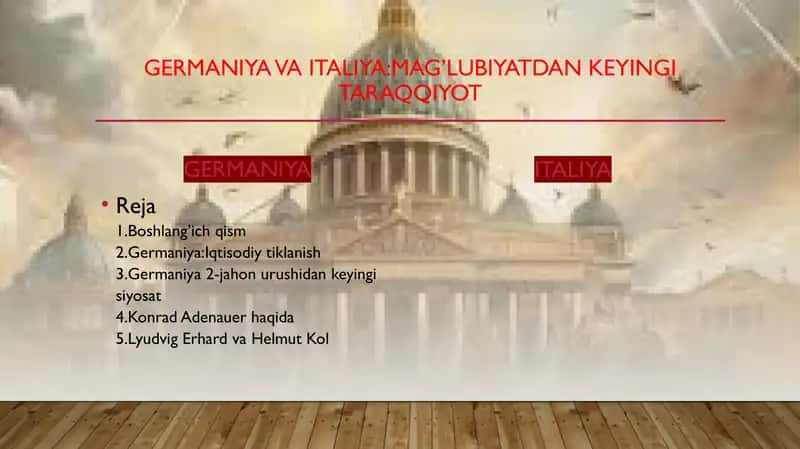 Germaniya va Italiya: Mag‘lubiyatdan keyingi taraqqiyot 1