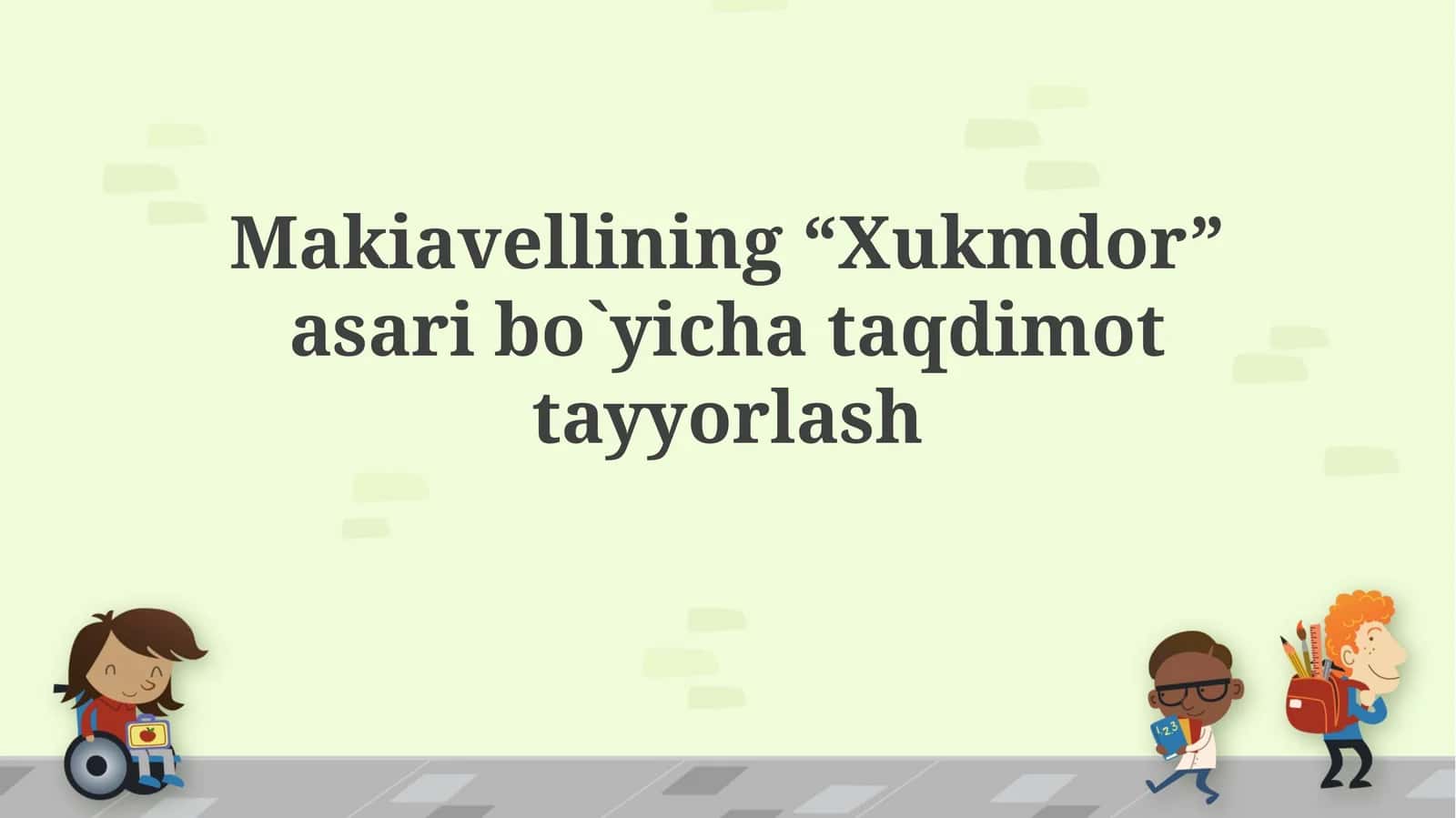 Machiavellining "Shahzoda" asari: Kontekst va asosiy g‘oyalar 1