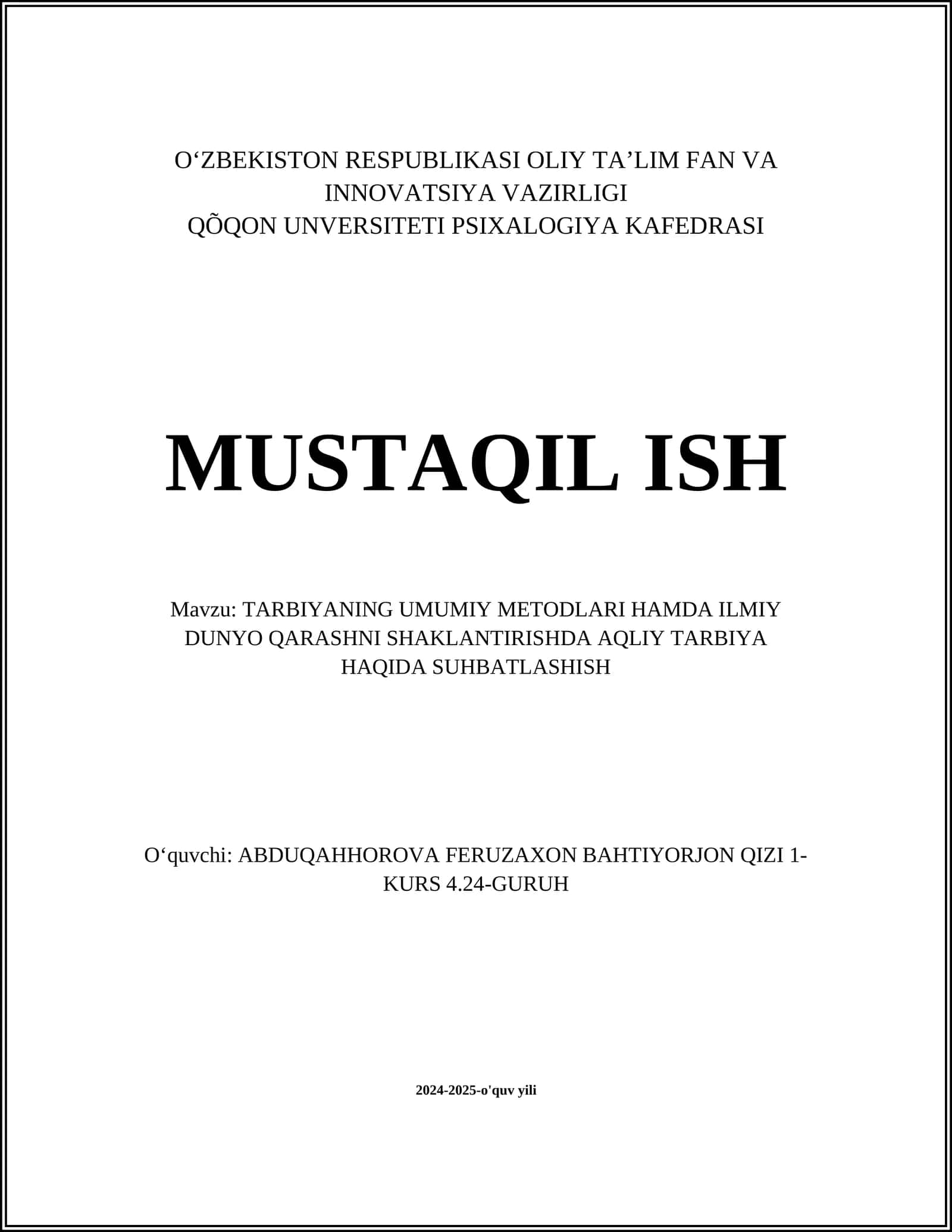 Zukkolikni rivojlantirish usullari 1