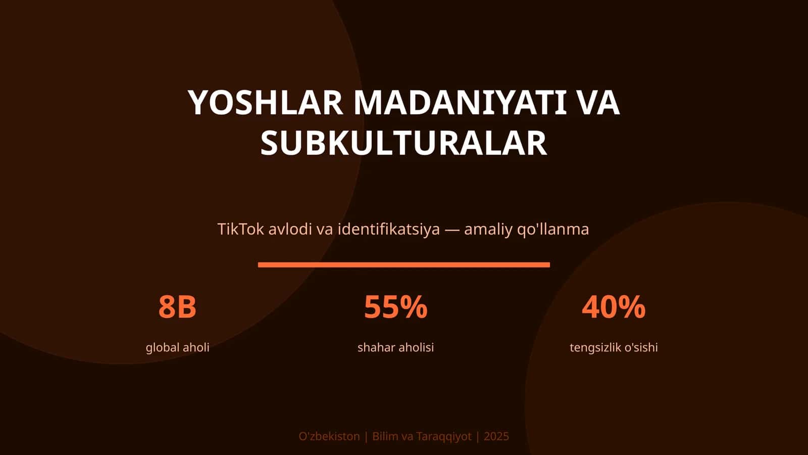 Yoshlar madaniyati va subkulturalar 1