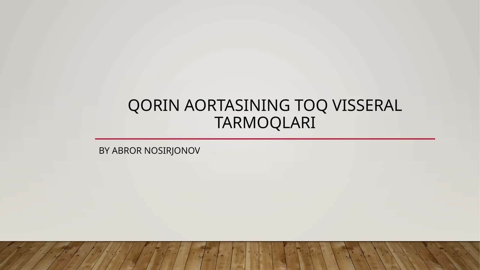 Qorinaortasining to'qvisserallar tarmoqlari 1
