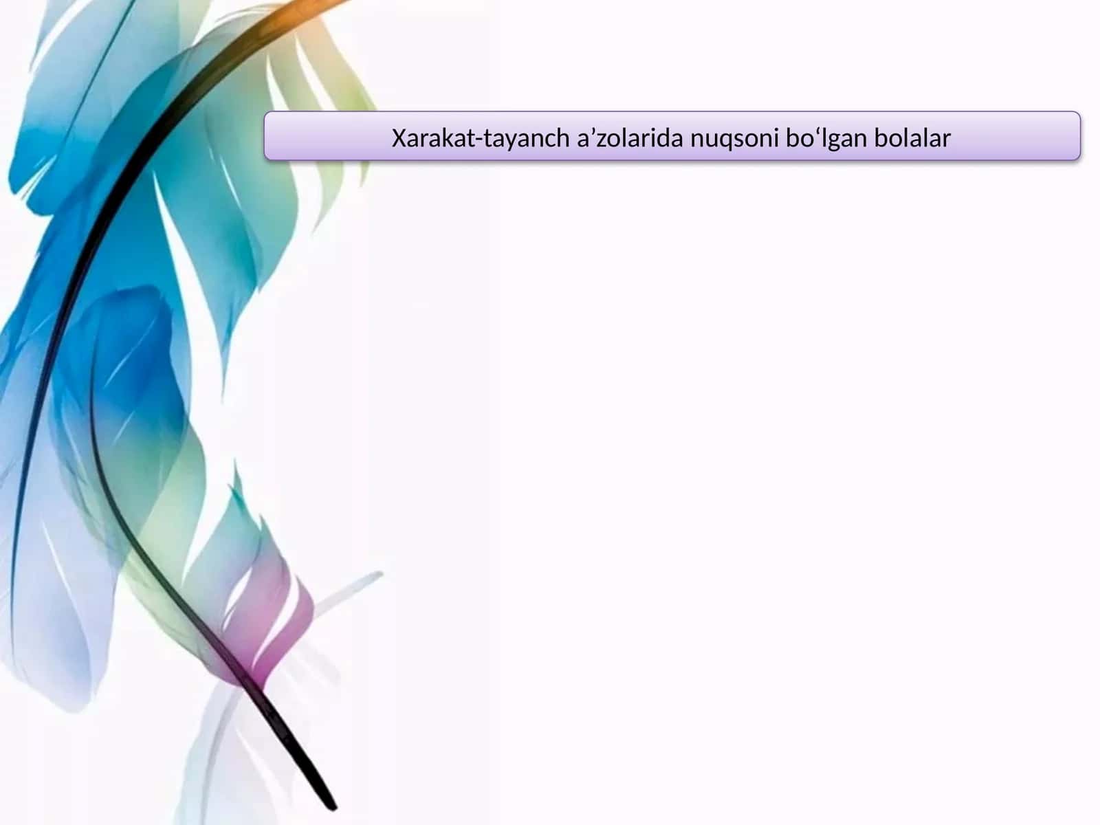 Xarakat-tayanch a’zolarida nuqsoni bo‘lgan bolalar 1
