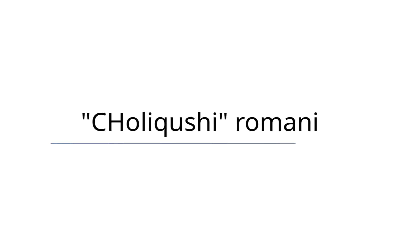 "CHoliqushi" romani 1