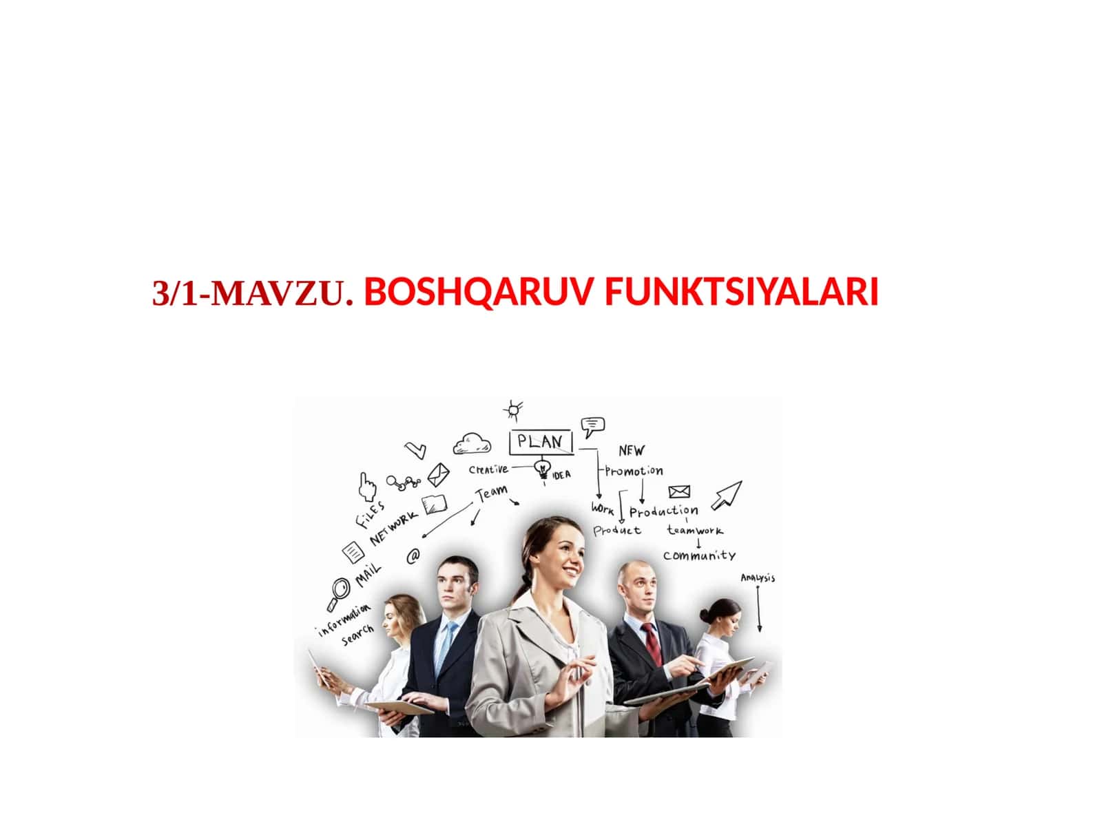 BOSHQARUV FUNKTSIYALARI 1
