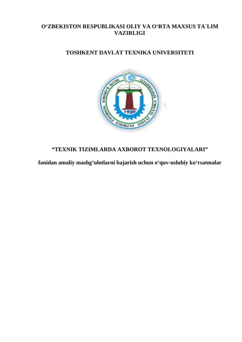 Zamonaviy kompyuter platformalari va ularning texnik xususiyatlari 1