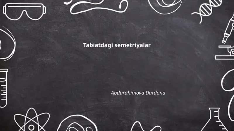 Tabiatdagi semetriyalar 1