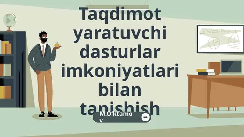 Taqdimot yaratuvchi dasturlar imkoniyatlari bilan tanishish 1