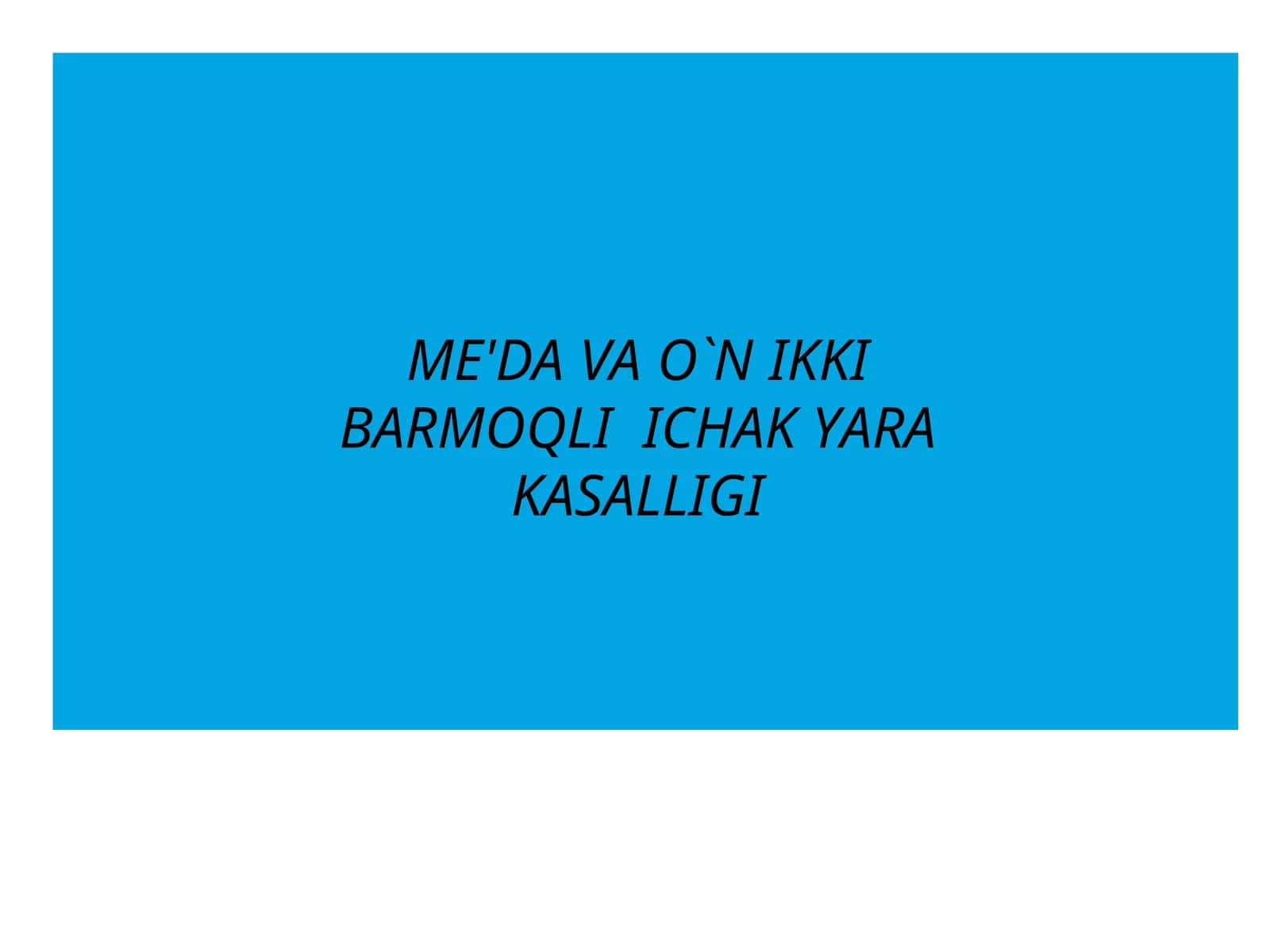 ME'DA VAO`N IKKIBARMOQLIICHAK YARAKASALLIGI TA'RIFI 1