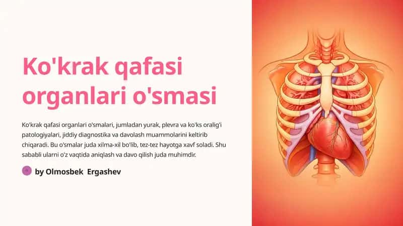 Ko'krak qafasi organlari o'smasi 1