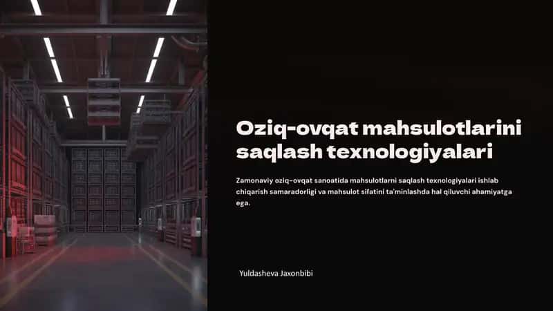 Sovutish va muzlatish usullari 1