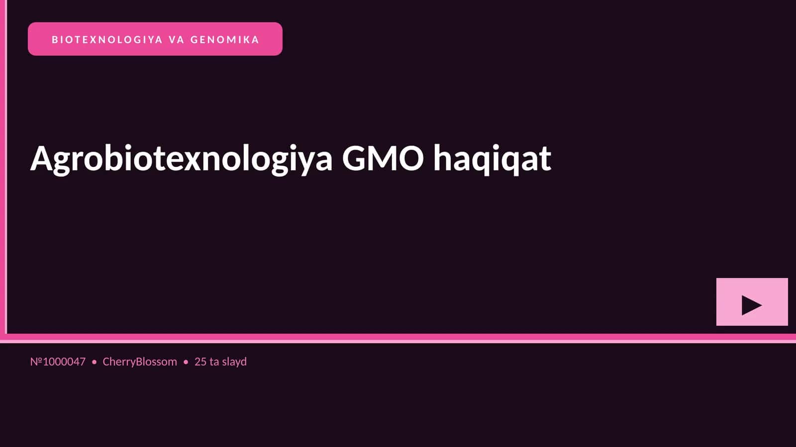 Agrobiotexnologiya GMO haqiqat 1
