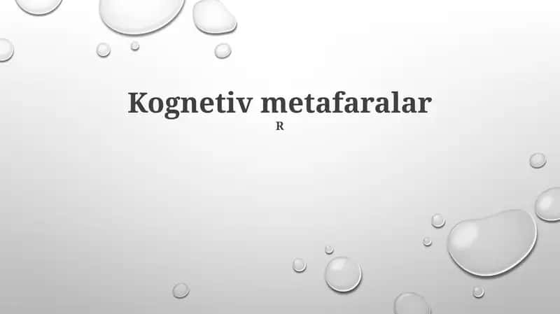 Kognetiv metafaralar 1