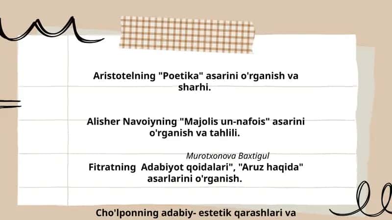 Aristotelning "Poetika" 1