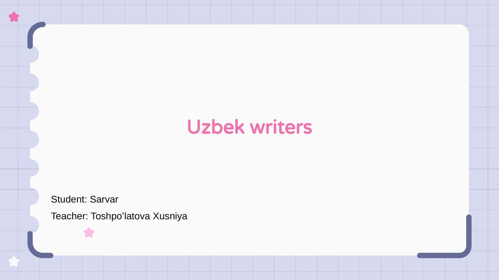 Uzbek writers 1