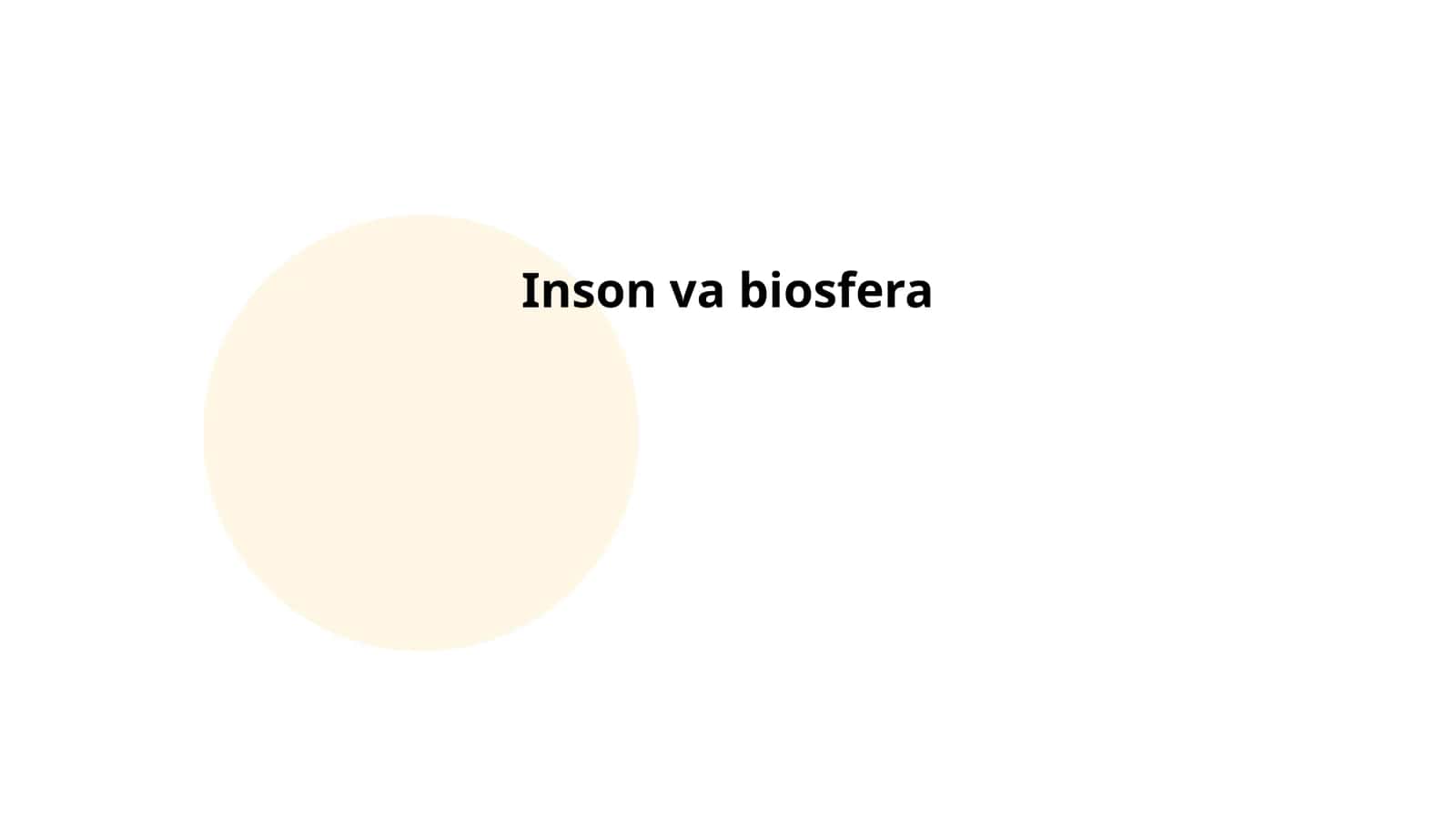 Inson va biosfera 1