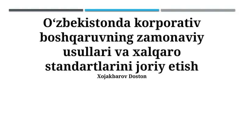 G20/OECD Korporativ boshqaruvning yaxshi amaliyotlari 1